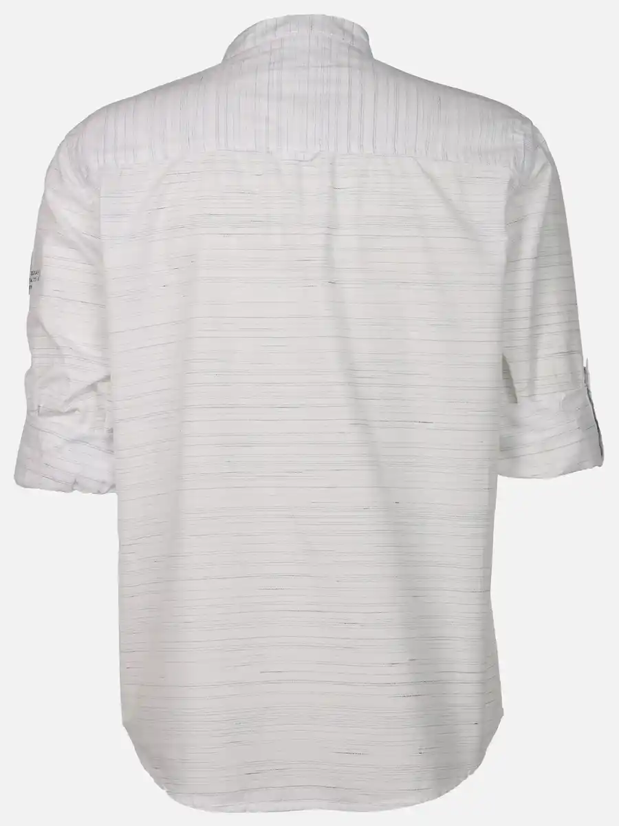 Bild 2 von Herren Freizeithemd mit kleinem Stehkrage Weiß