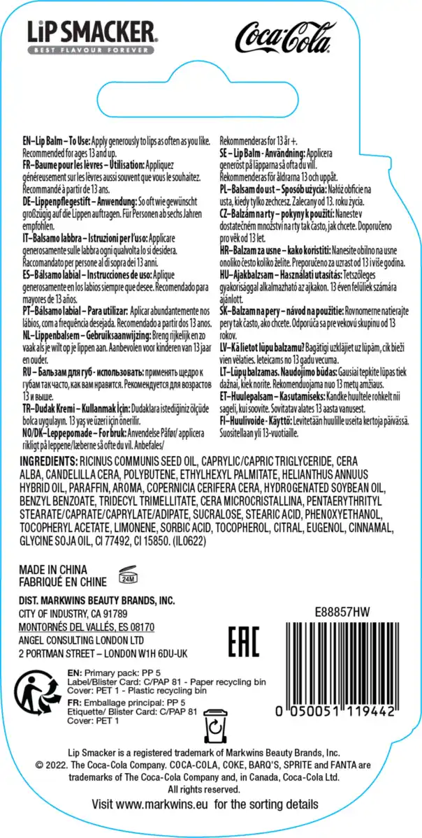 Bild 2 von Lip Smacker Lippenbalsam Coca Cola Vanille, 4 g