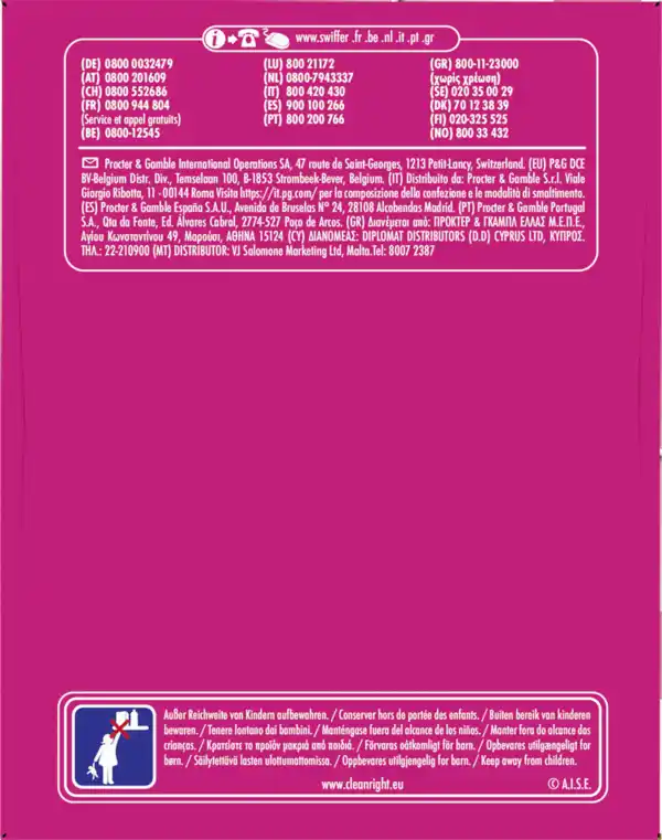 Bild 4 von Swiffer Wischtücher trocken Pink Limited Nachfüllpackung