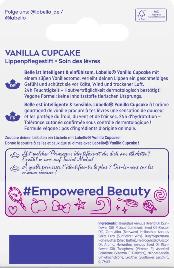 Bild 2 von Labello Lippenpflegestift Vanilla Cupcake, 4,8 g