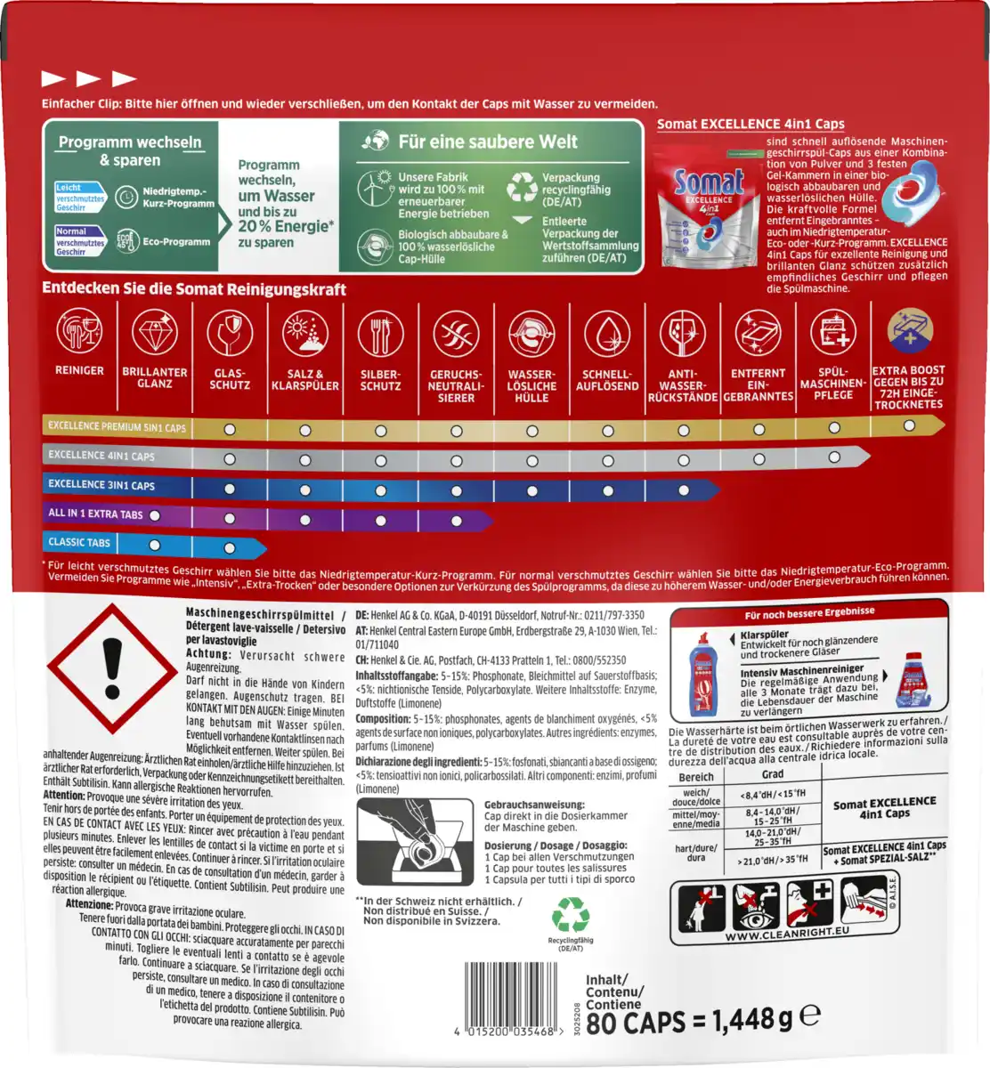Bild 2 von Somat Excellence 4in1 Caps Vorteilspack