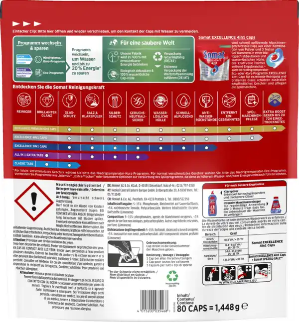 Bild 2 von Somat Excellence 4in1 Caps Vorteilspack