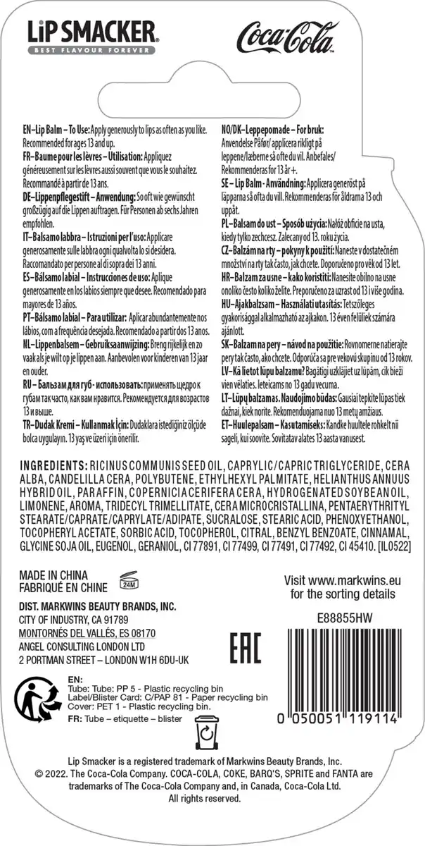 Bild 2 von Lip Smacker Lippenbalsam Coca Cola, 4 g