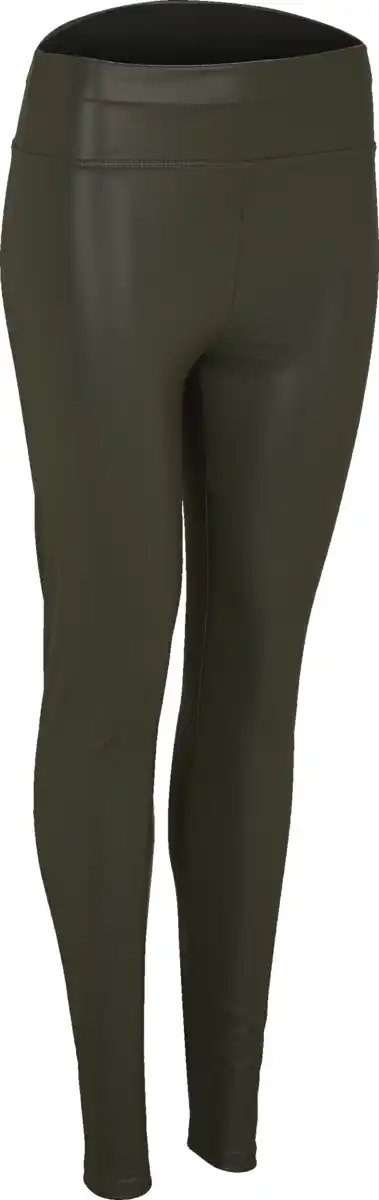 Bild 1 von IDEENWELT Lederoptik-Leggings olivgrün Gr. L