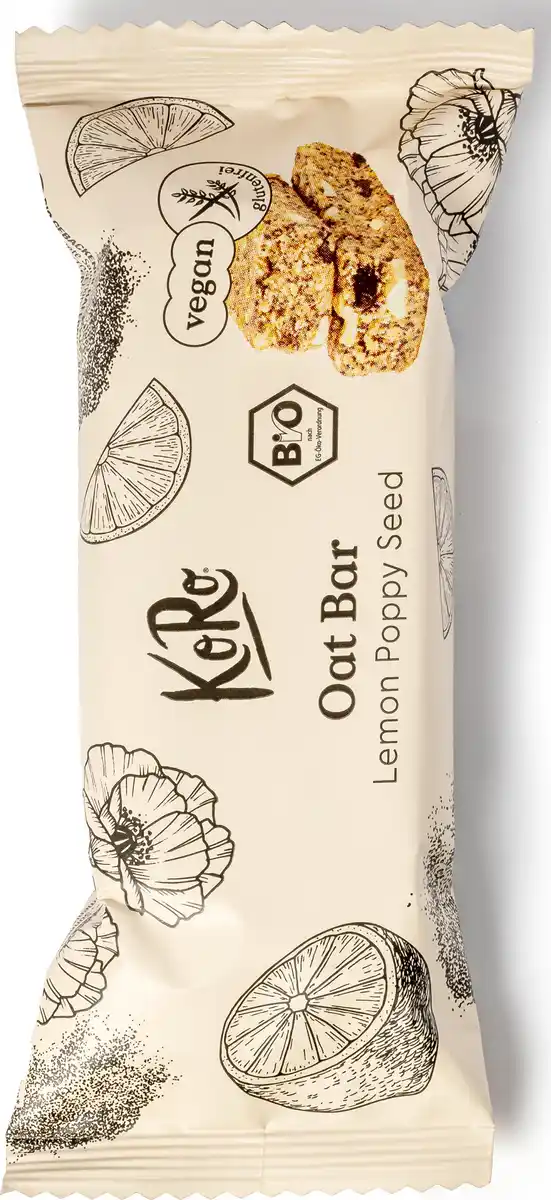 Bild 1 von KoRo Bio Oat Bar Lemon Poppy Seed, 60 g