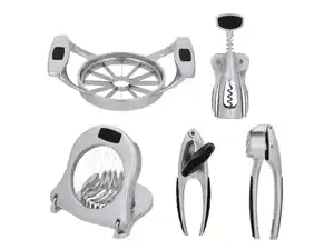 SILVERCREST® Apfelentkerner und -teiler / Korkenzieher / Eierschneider / Dosenöffner / Knoblauchpresse