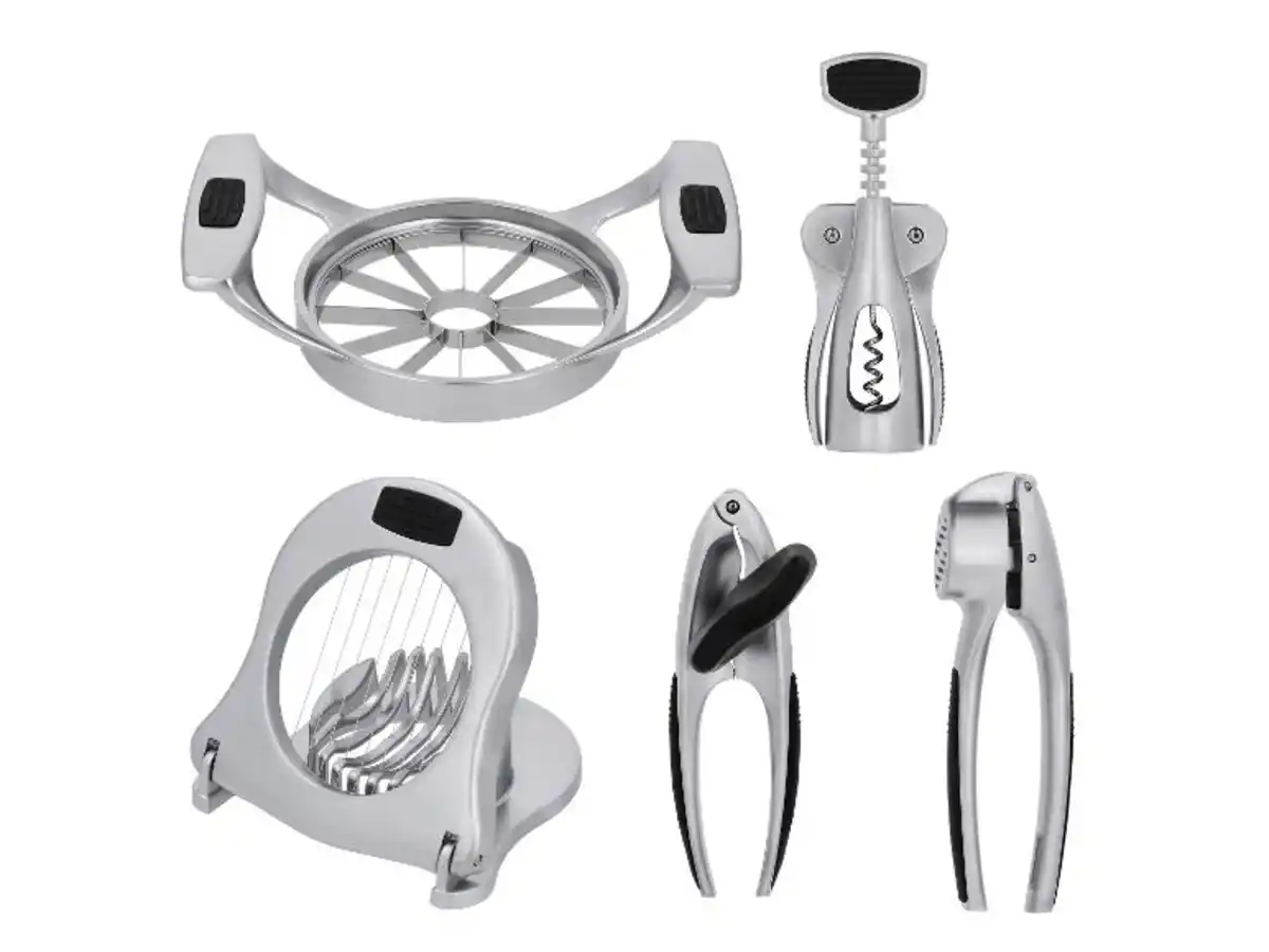 Bild 1 von SILVERCREST® Apfelentkerner und -teiler / Korkenzieher / Eierschneider / Dosenöffner / Knoblauchpresse