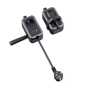 TECHNAXX USB-Ladesteckdose »Socket TX-352«, 1 x 230 V, 1 x USB-A und 2 x USB-C (PD 20 W), schwarz/grau