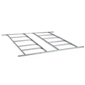 Fundamentrahmen, für Gerätehaus mit Pultdach Gr.XXL, BxTxH: 219 x 200 x 3 cm, Stahl verzinkt