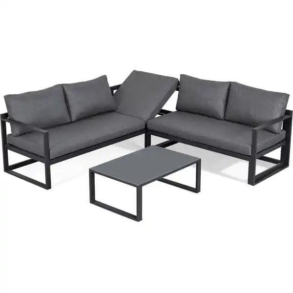 Bild 2 von Lounge-Gruppe Rhodos 3-tlg. Anthrazit