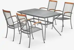 LARVIK L150 grau + 4 LARVIK grau