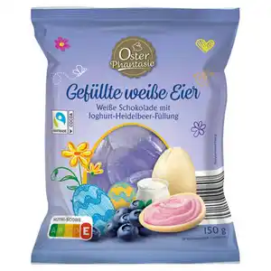 OSTER PHANTASIE Gefüllte weiße Eier 150 g, Heidelbeere-Joghurt