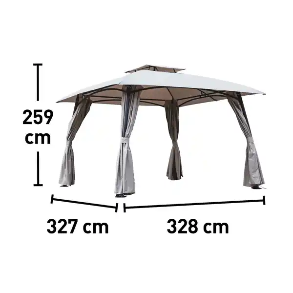 Bild 3 von Pavillon Granisle Grau 327 cm x 328 cm