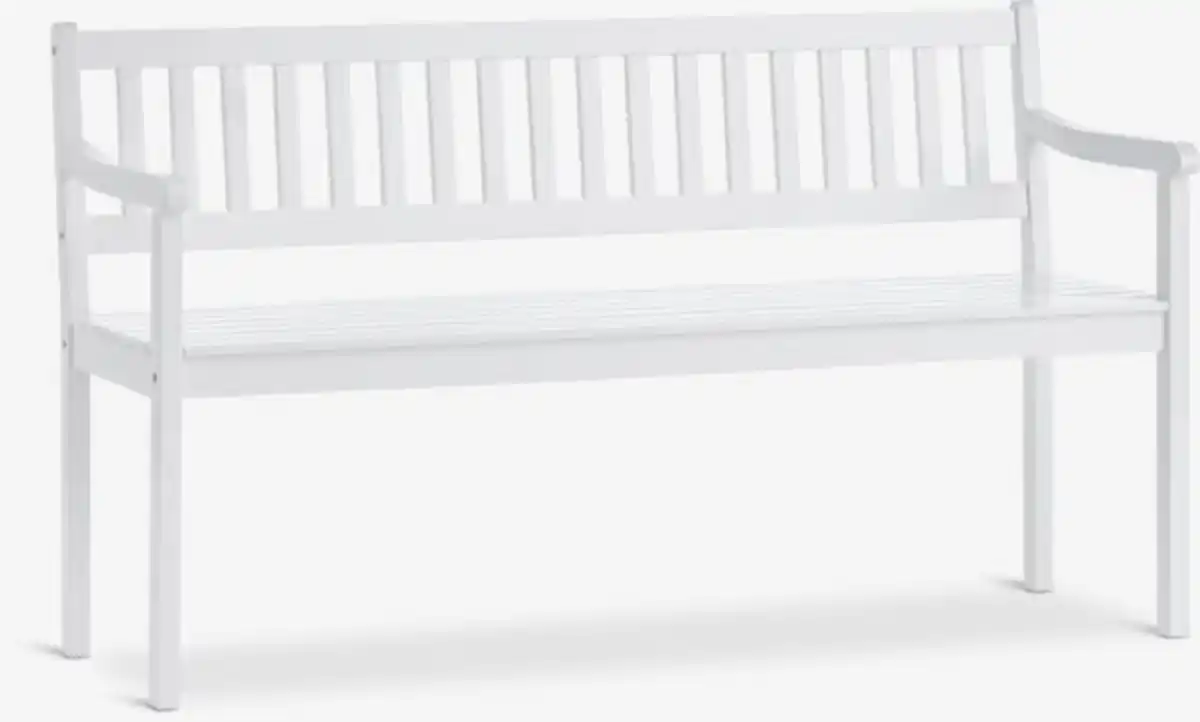 Bild 1 von Gartenbank TUSTEN B140xT51 Hartholz weiß