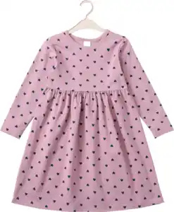 ALANA Kleid Pro Climate mit Herz-Muster, lila, Gr. 122, 1 St
