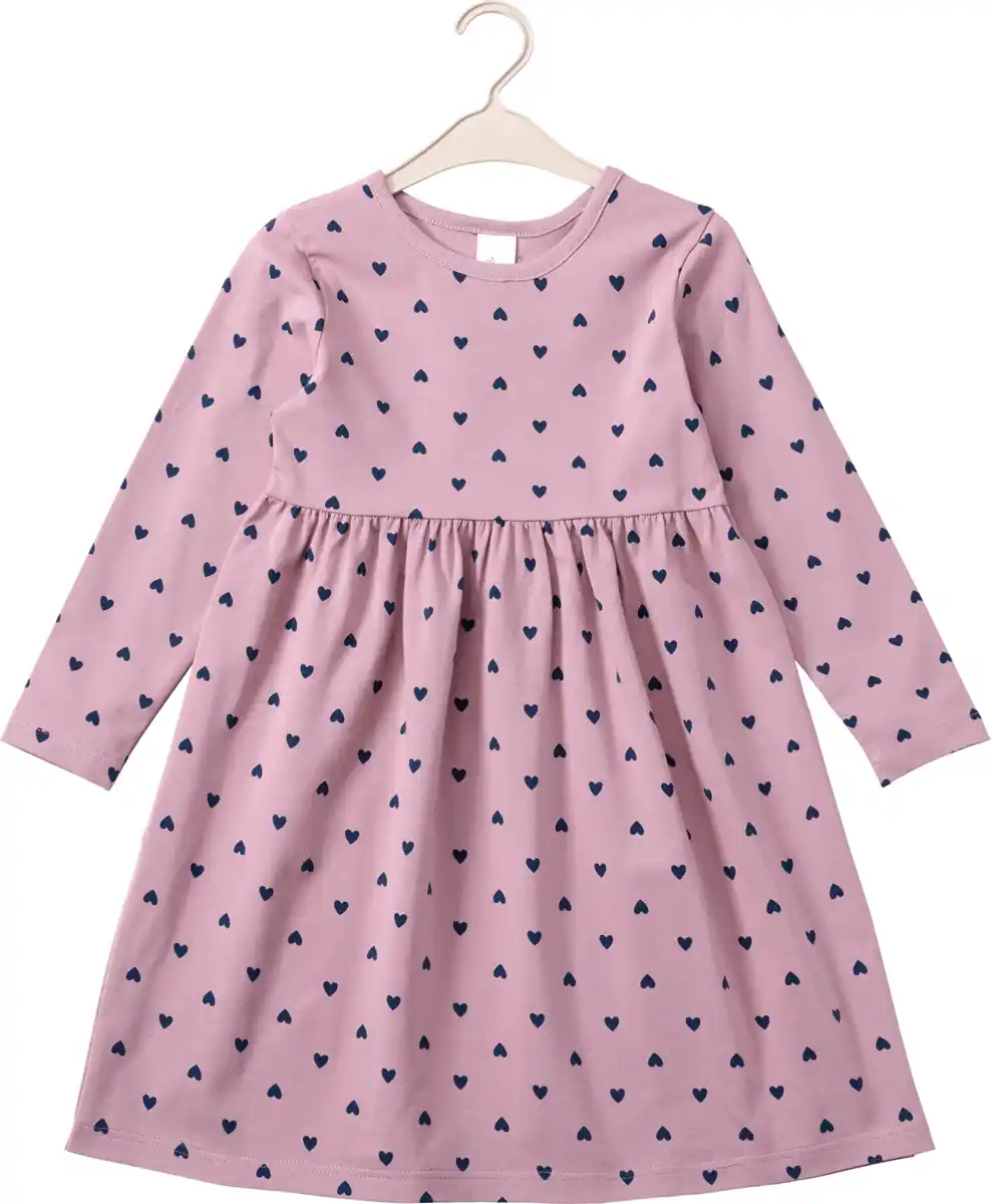 Bild 1 von ALANA Kleid Pro Climate mit Herz-Muster, lila, Gr. 122, 1 St