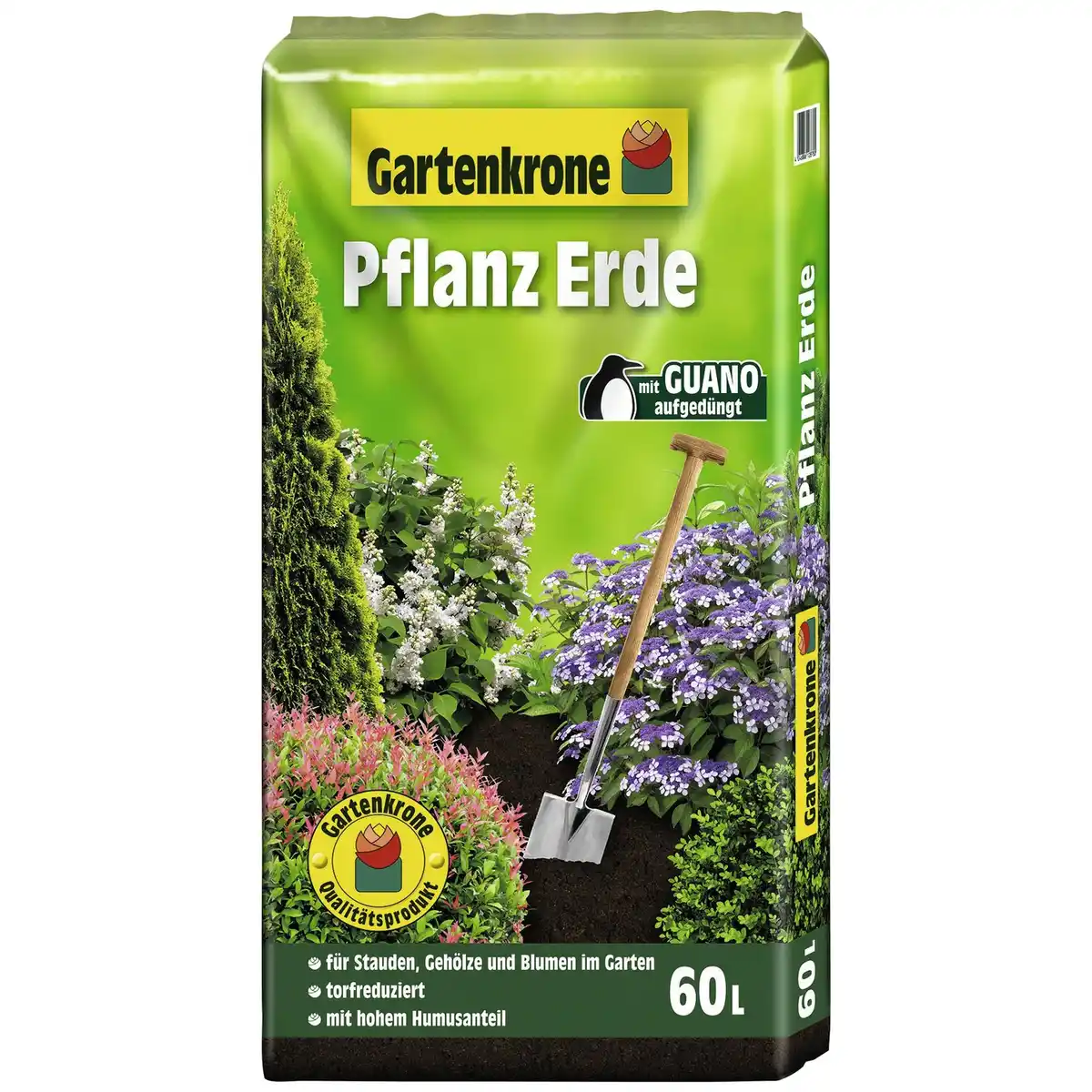 Bild 1 von Gartenkrone Pflanzerde, 60,0L, torfreduziert
