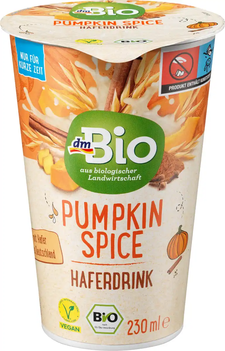 Bild 1 von dmBio Haferdrink, Pumpkin Spice, 230 ml