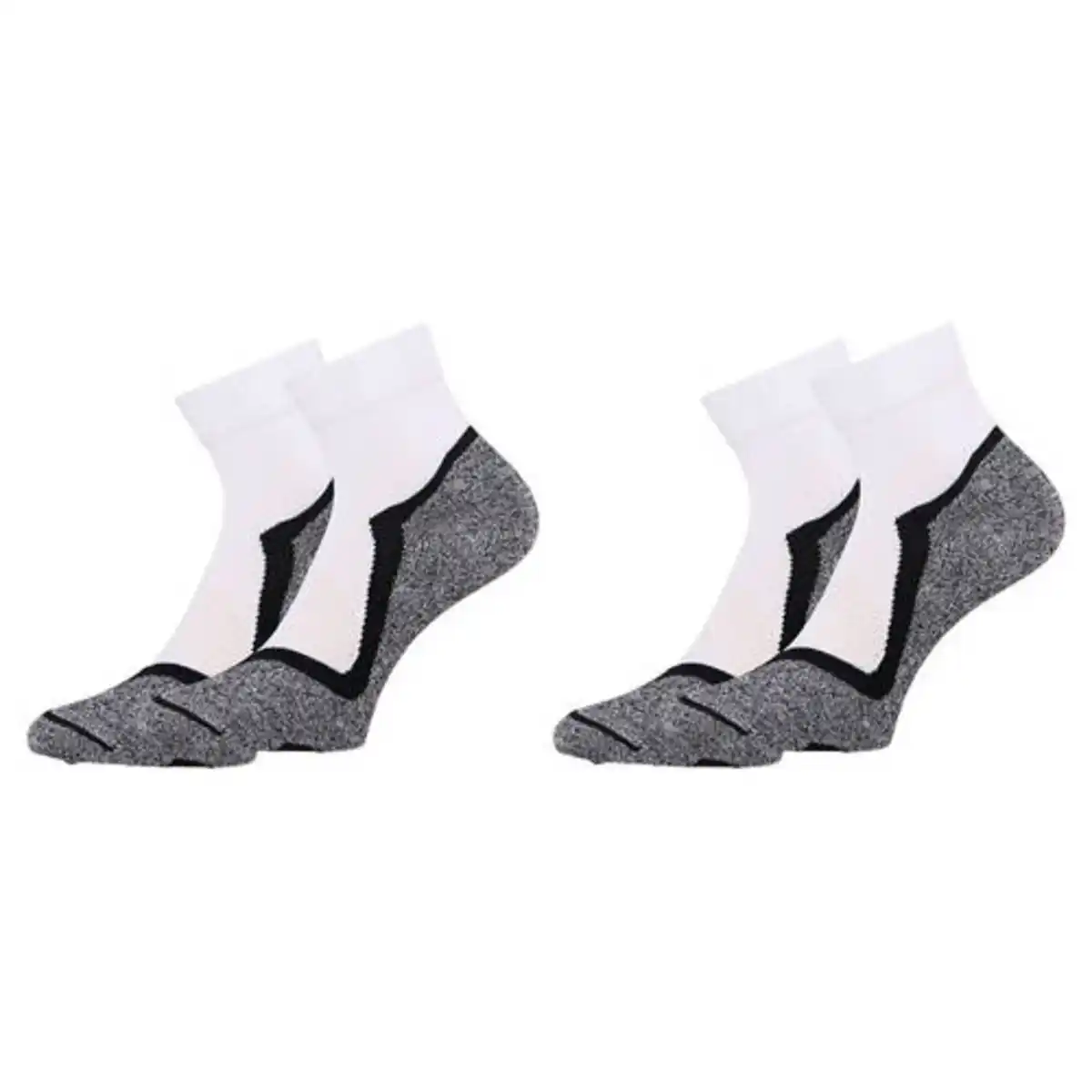 Bild 1 von CRANE Damen-/Herren-Radler-Sportsocken 2er-Pack, Weiß, 35/38