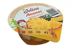 Fruchtdessert mit 27% Ananas in Gelee und Mandelgeschmack