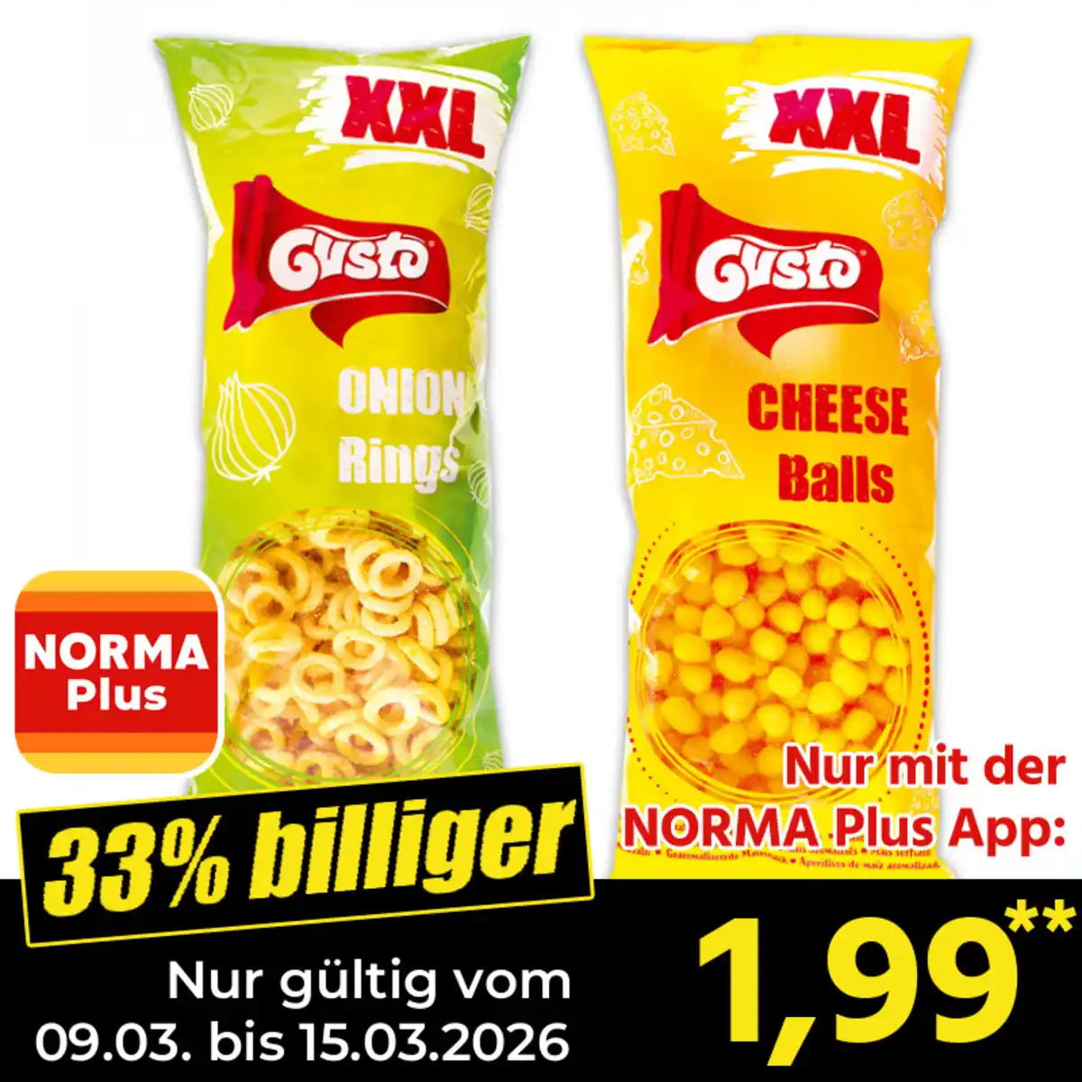 Bild 1 von Gusto Maissnack 300 g