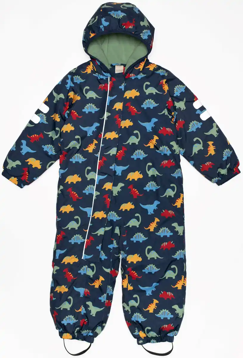 Bild 1 von Dimo Schneeanzug mit Dino-Muster, blau, Gr. 98/104, 1 St
