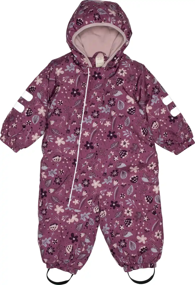 Bild 1 von Dimo Schneeanzug mit Blumen-Muster, rosa, Gr. 98/104, 1 St