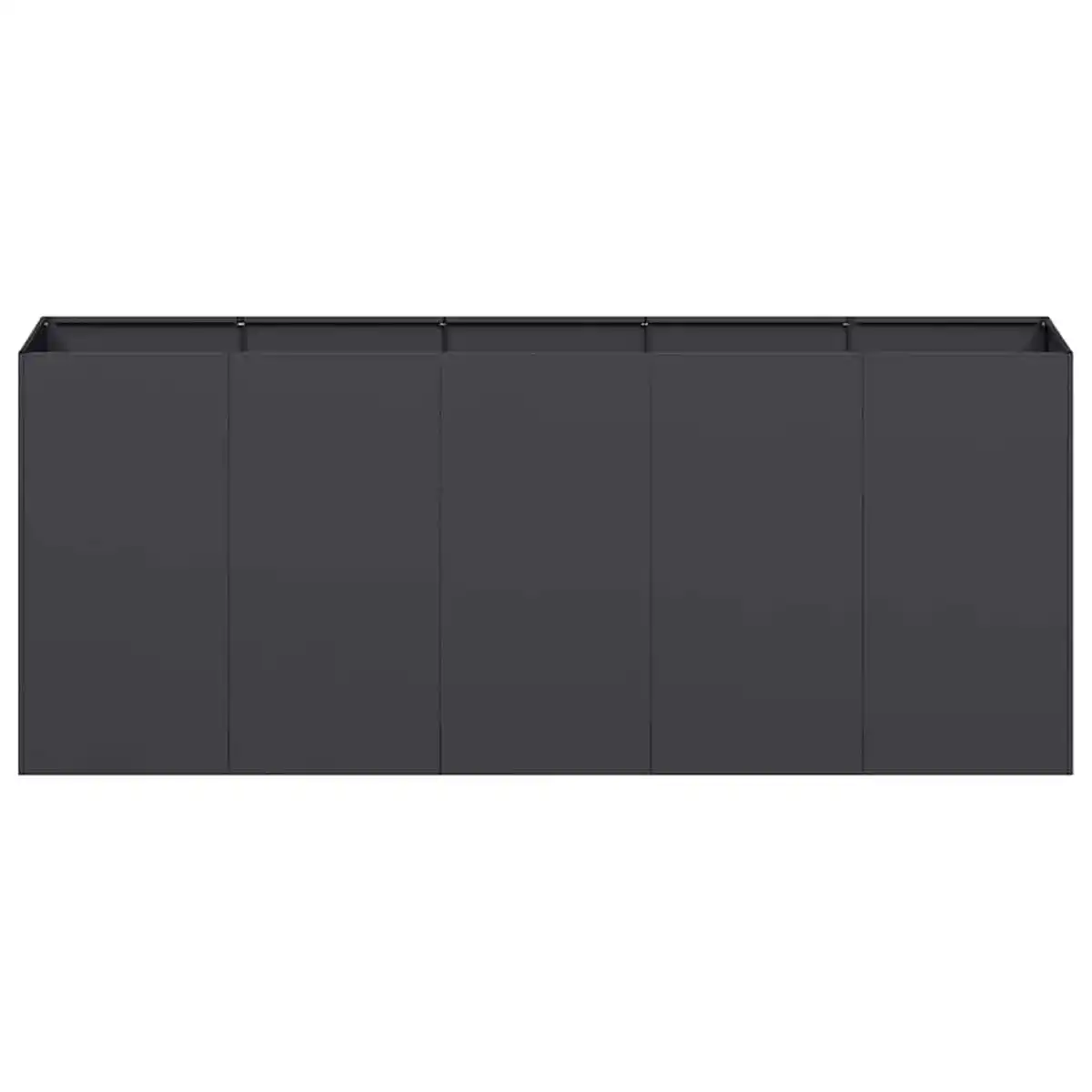 Bild 4 von vidaXL Pflanzkübel Schwarz 200x40x80 cm Kaltgewalzter Stahl 860724