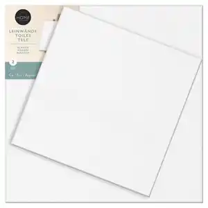 HOME CREATION Blanko Leinwand, 2er-Set, 30 x 30 - 40 x 40 cm