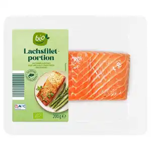 Frisches Bio-Lachsfilet 200 g