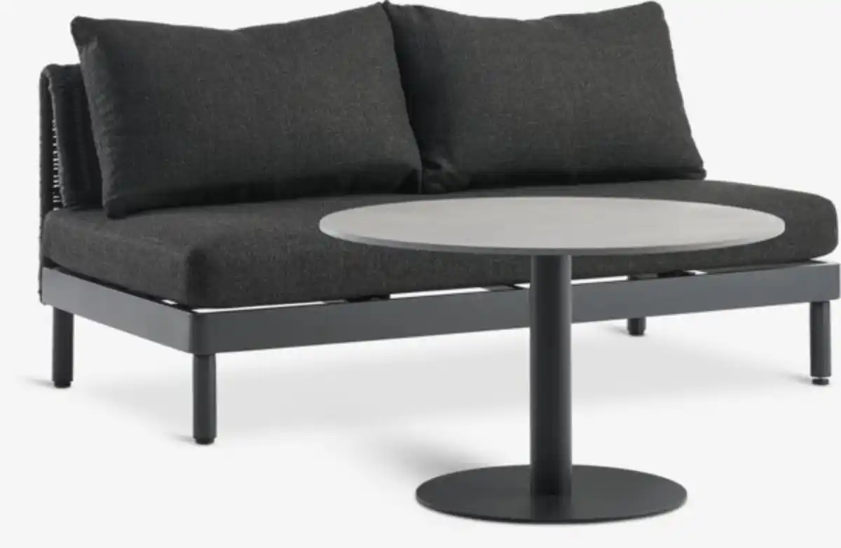Bild 1 von Lounge-Set HELAGS + VOSS 2 Pers. Schwarz