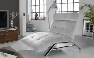 Einzelliege Ranchi, silber, inkl. motorischer Verstellung