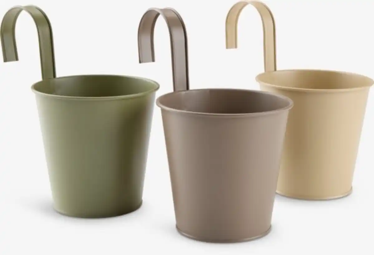 Bild 1 von Balkon-Hängetopf BILLE Ø12xH19 div.