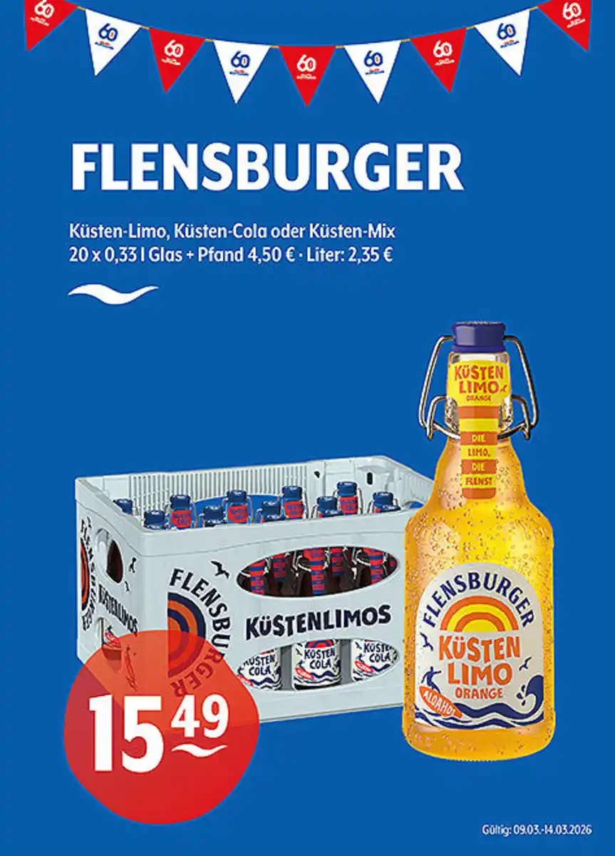 Bild 1 von FLENSBURGER Küsten-Limo, Küsten-Cola oder Küsten-Mix