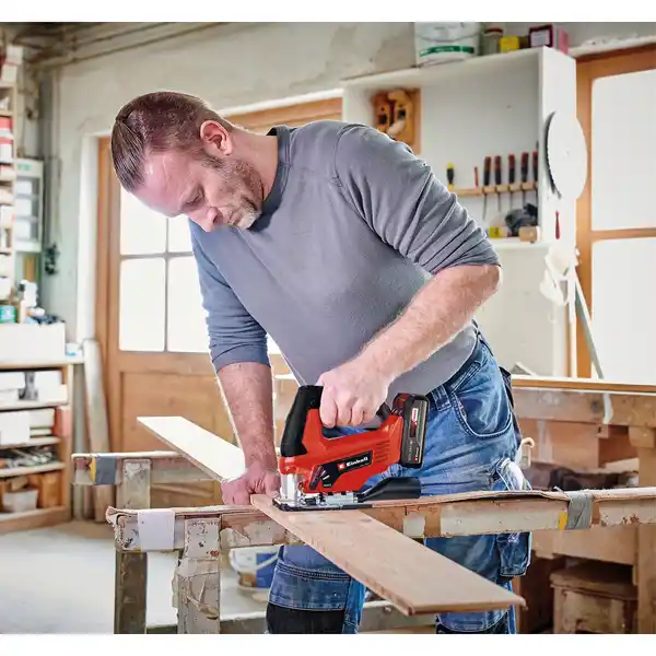 Bild 3 von EINHELL Akku-Stichsäge »TC-JS 18 Li - Solo«, Power X-Change, 18 V, ohne Akku und Ladegerät, rot/schwarz