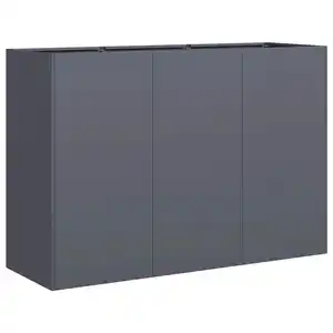 vidaXL Pflanzkübel Anthrazit 120x40x80 cm Kaltgewalzter Stahl 860719