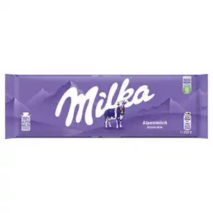 MILKA Tafelschokolade 250 g, Alpenmilch