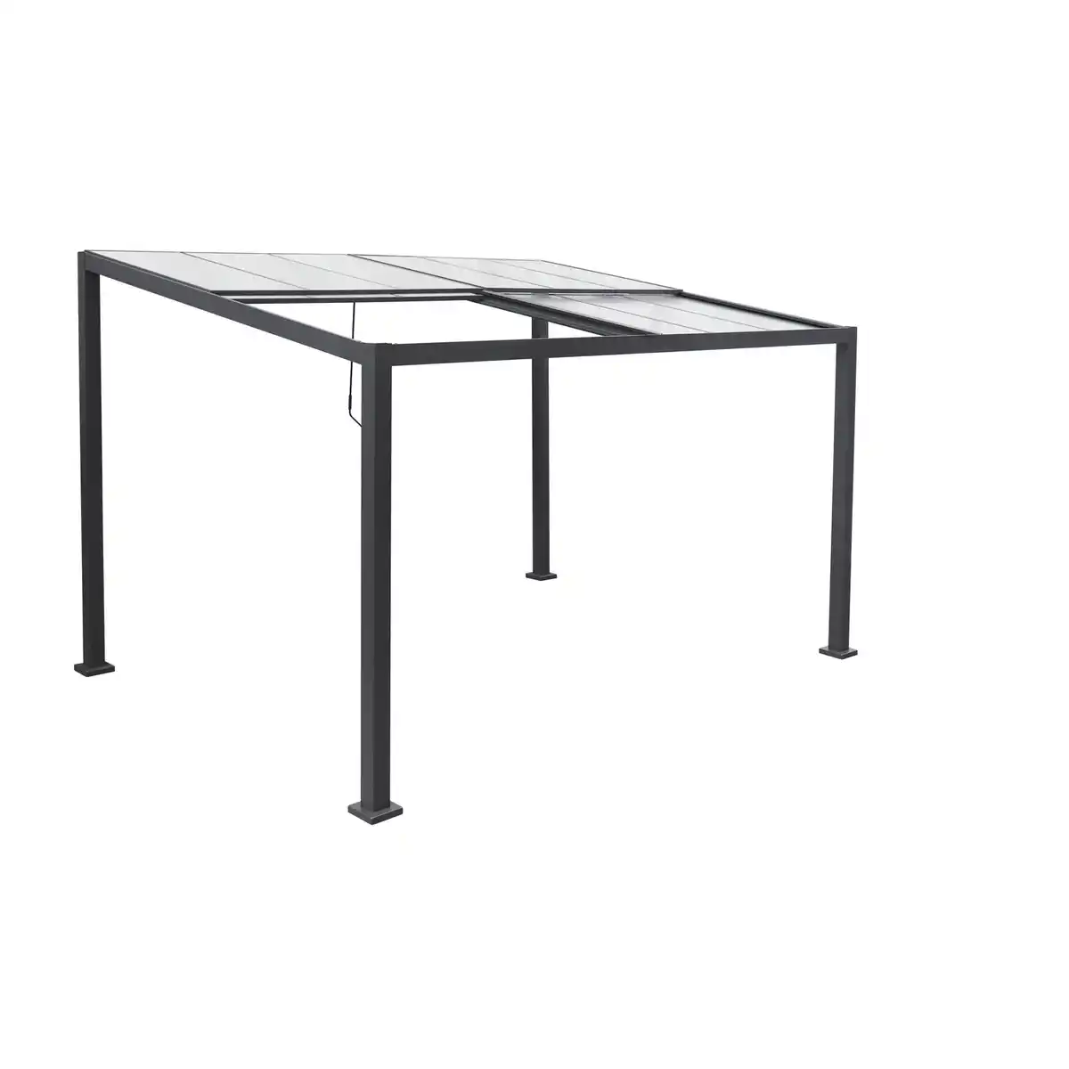 Bild 3 von Mr. GARDENER Terrassenüberdachung, BxHxT: 400 x 220/260 x 300 cm, Aluminium, anthrazit