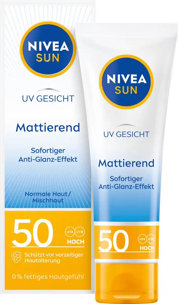 Bild 1 von NIVEA SUN Sonnencreme Gesicht mattierend, LSF 50, 50 ml