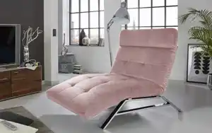 Einzelliege Ranchi, rosa, inkl. motorischer Verstellung