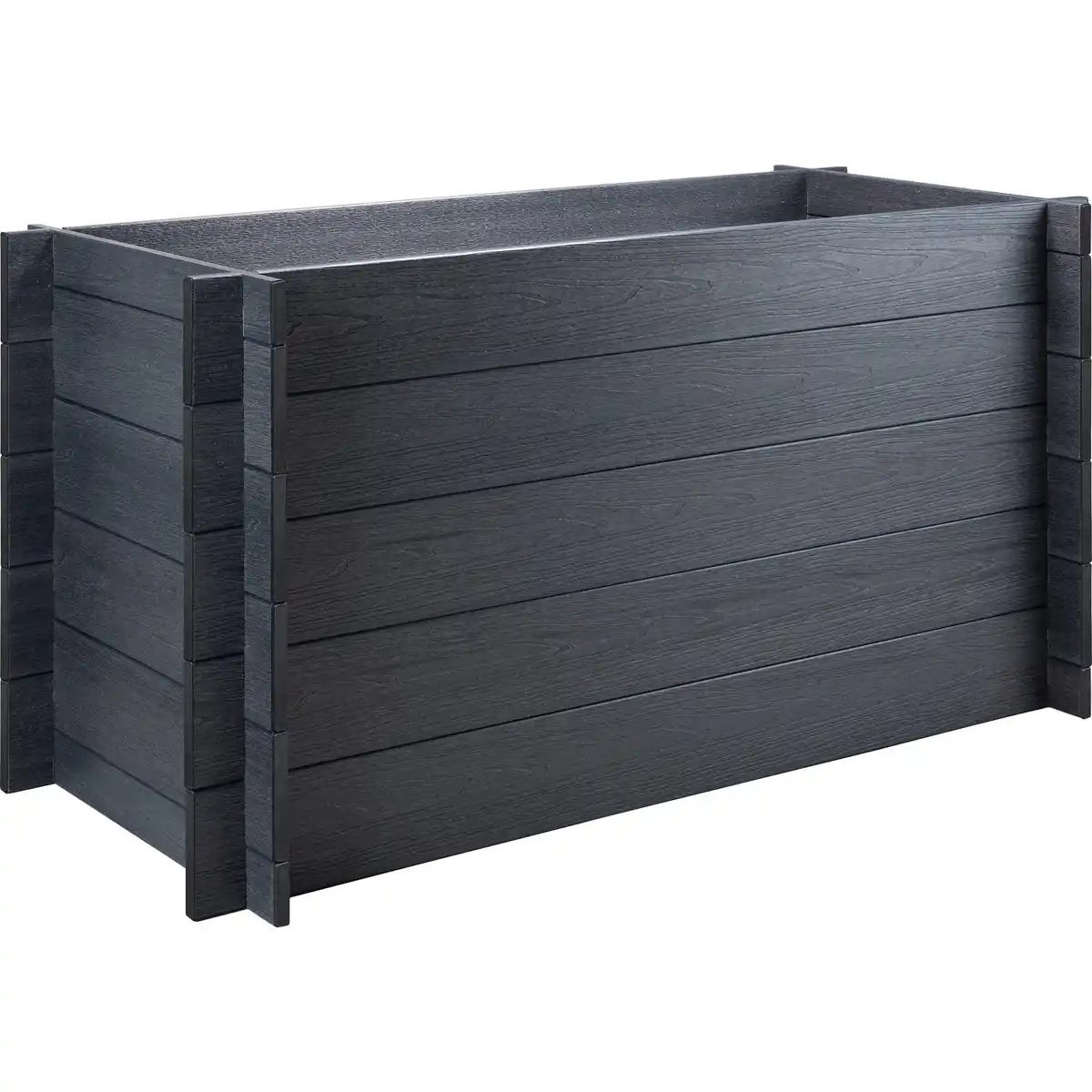 Bild 1 von WPC Hochbeet Anthrazit Stecksystem 75 cm x 70 cm x 150 cm