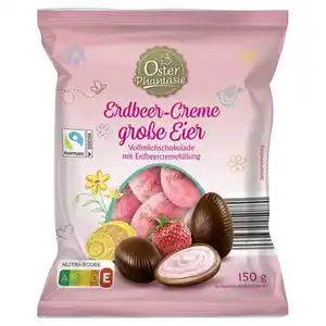 OSTER PHANTASIE Schoko-Ostereier 150 g, Erdbeercreme