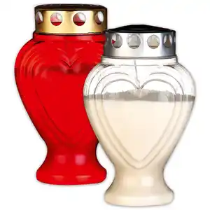 Grablicht in Herzform