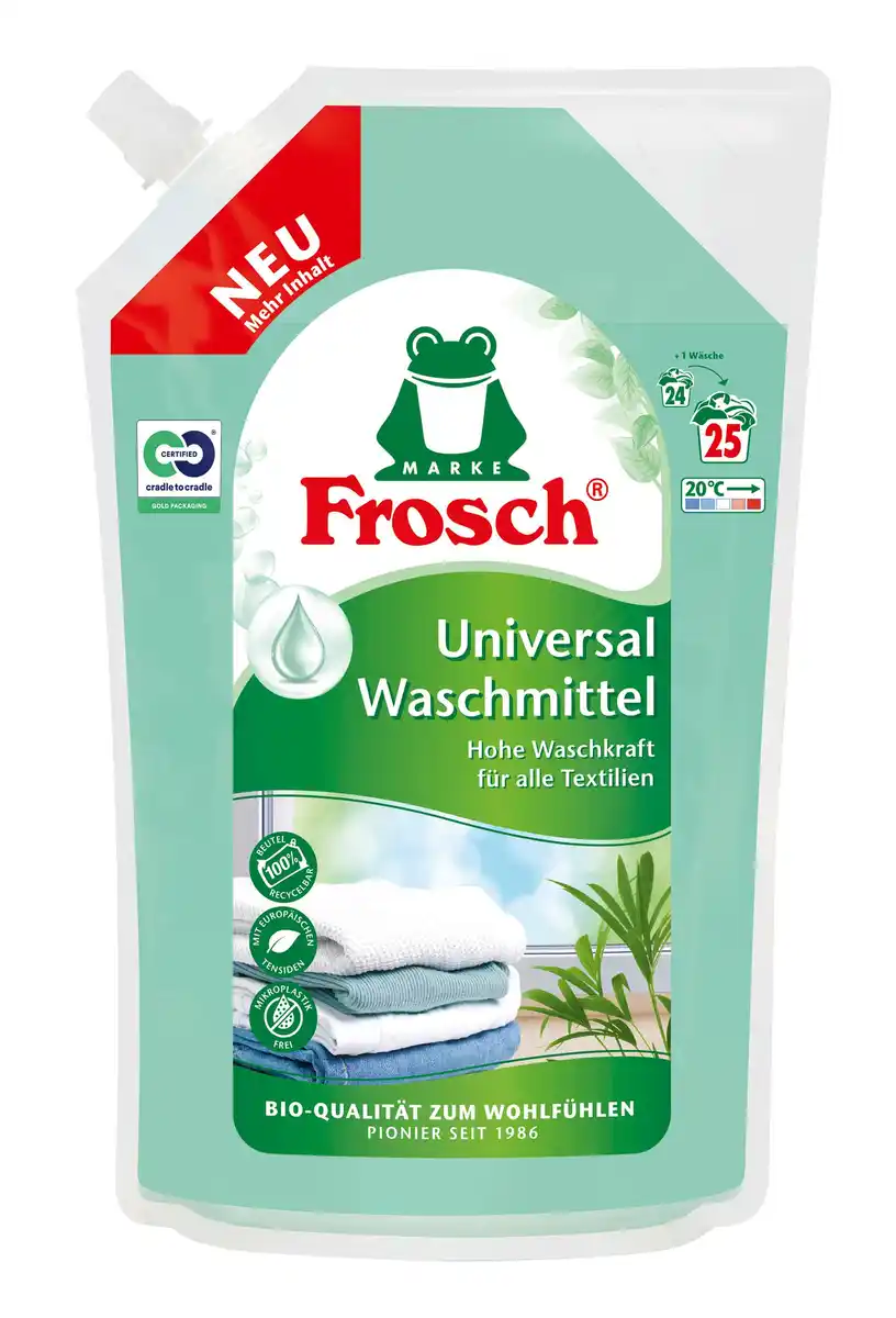 Bild 1 von Frosch Universal Waschmittel Nachfüllung, 1.5 l