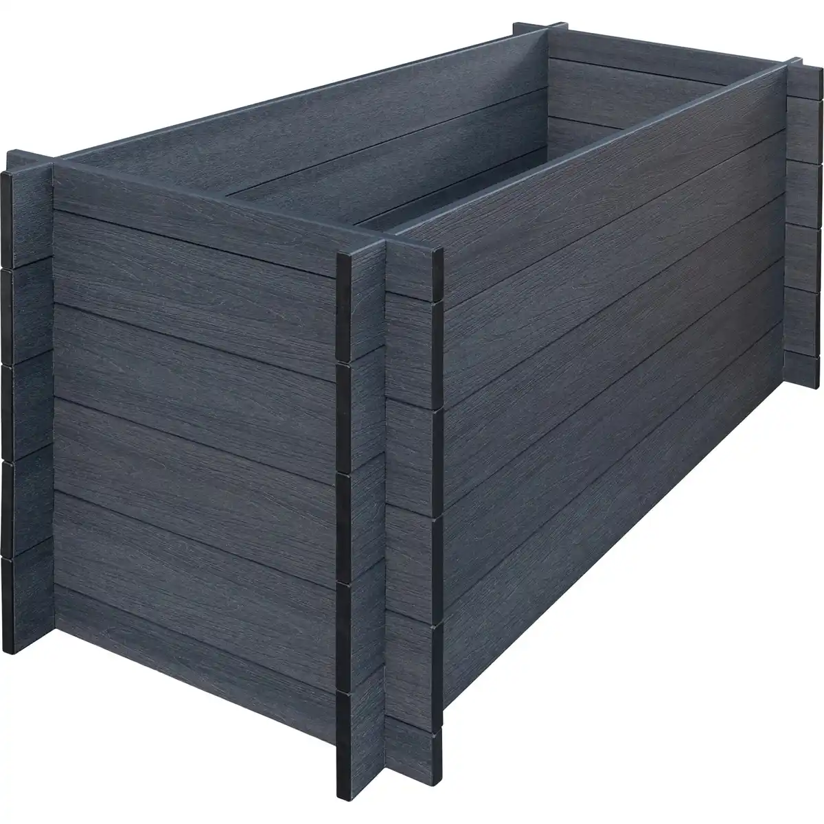Bild 2 von WPC Hochbeet Anthrazit Stecksystem 75 cm x 70 cm x 150 cm
