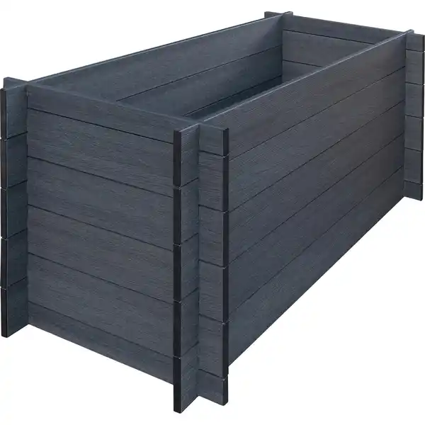 Bild 2 von WPC Hochbeet Anthrazit Stecksystem 75 cm x 70 cm x 150 cm