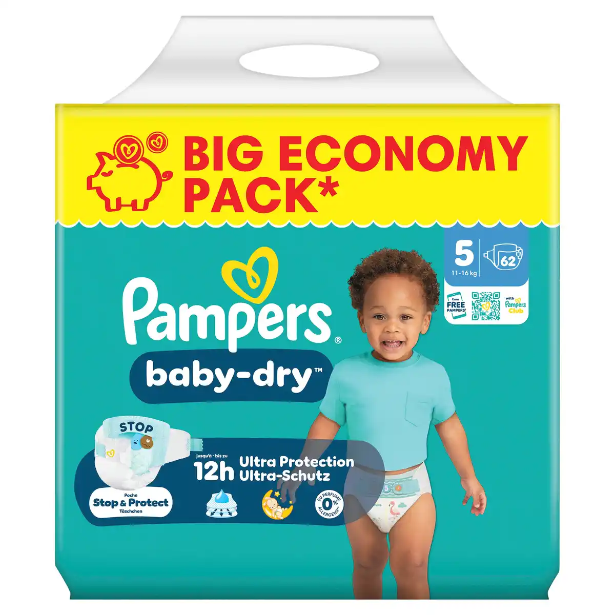 Bild 1 von Pampers Baby-Dry Windeln Gr. 5, 62 Stk