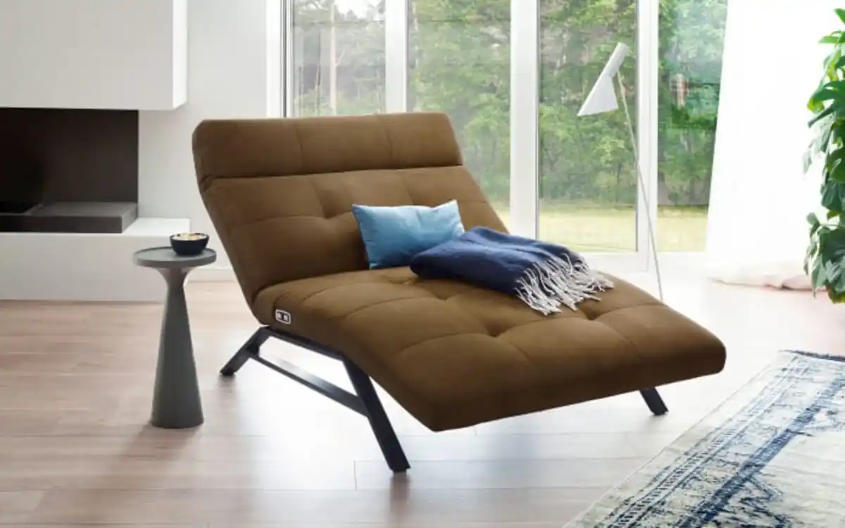 Bild 1 von Einzelliege Ranchi, messing, inkl. motorischer Verstellung