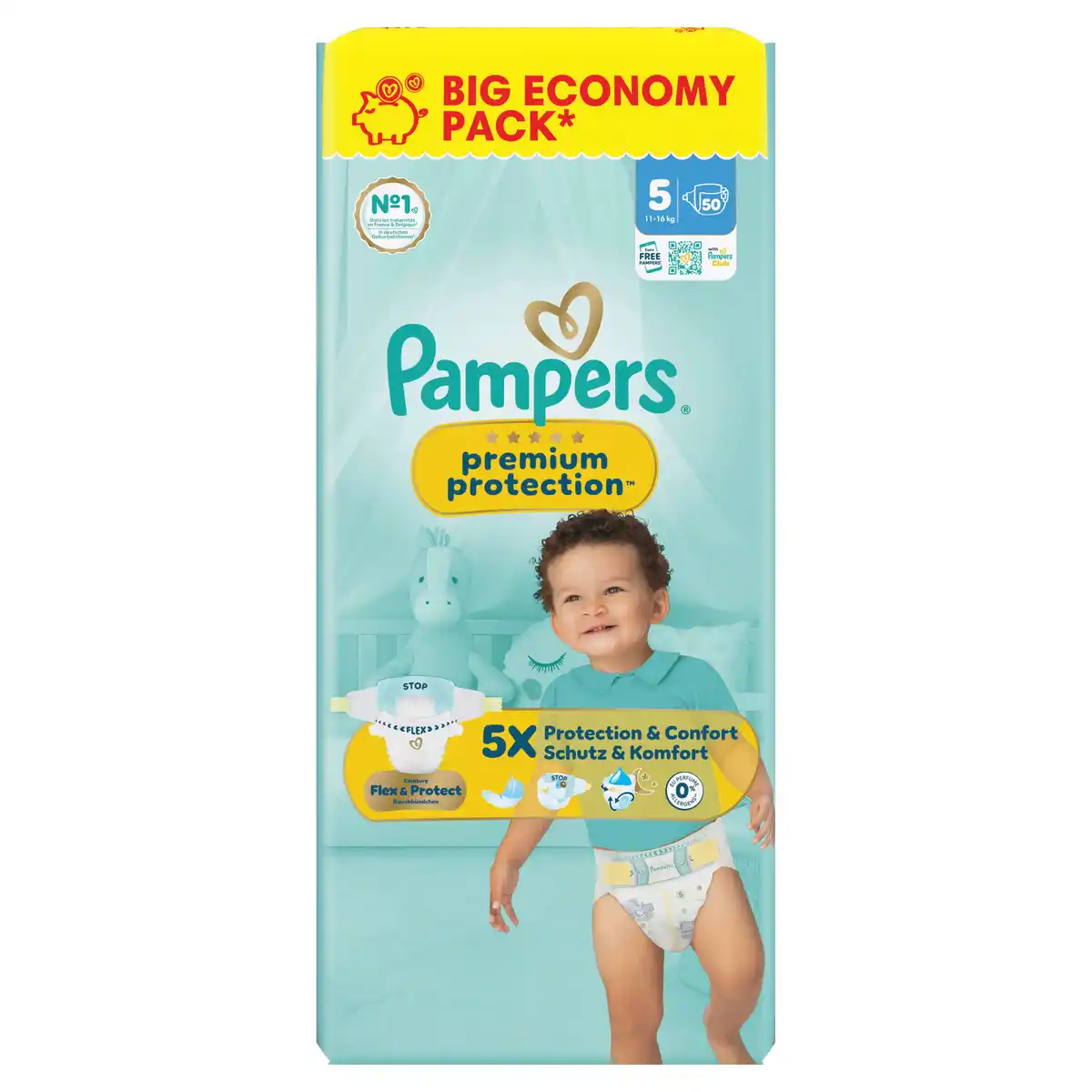 Bild 1 von Pampers Premium Protection Windeln Gr. 5, 50 Stk