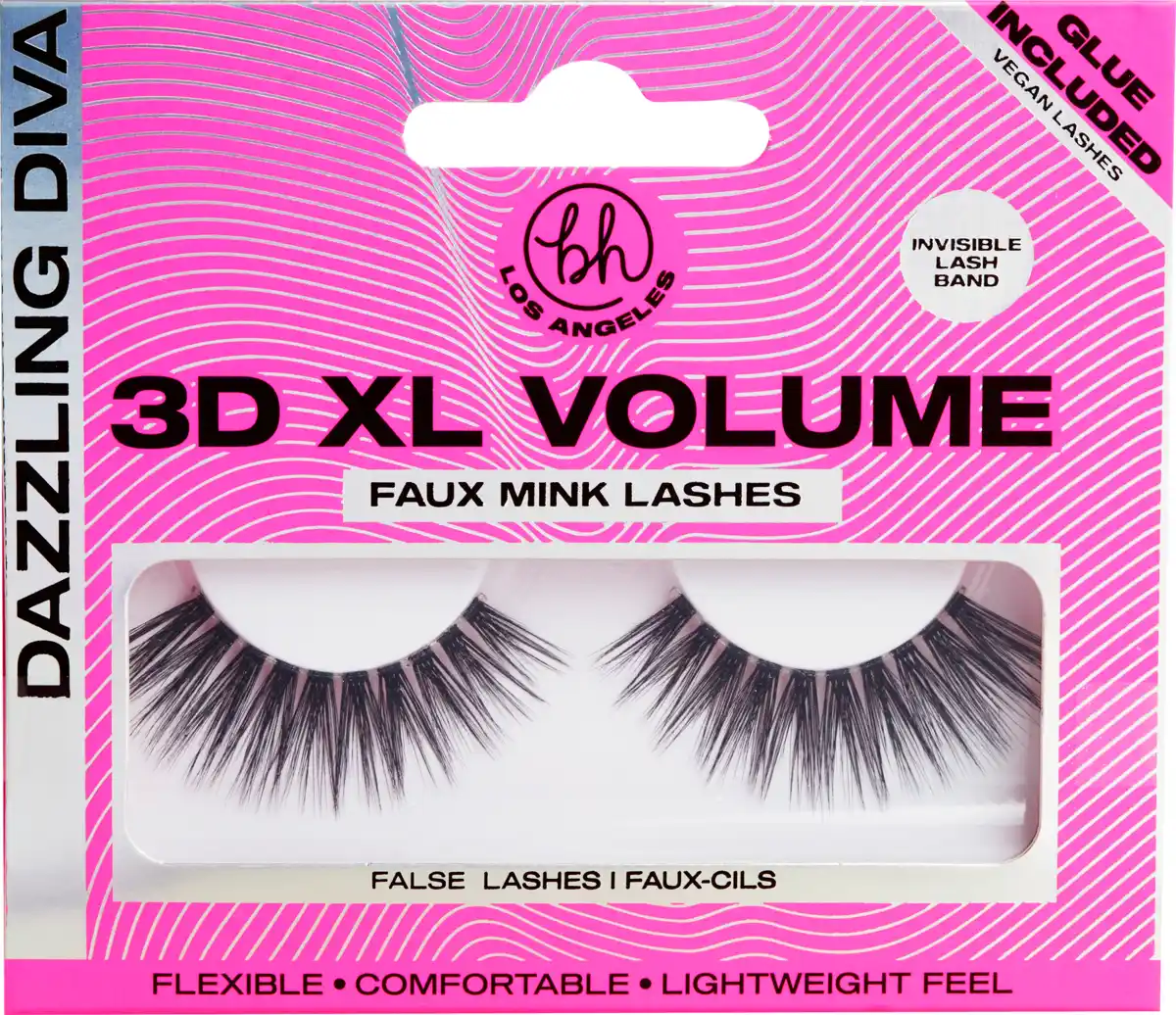 Bild 1 von bh cosmetics Künstliche Wimpern 3D XL Volume Dazzling Diva (1 Paar), 1 g